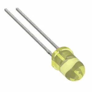 HLMP-1401-E0000 LED YELLOW DIFFUSED T-1 T/H